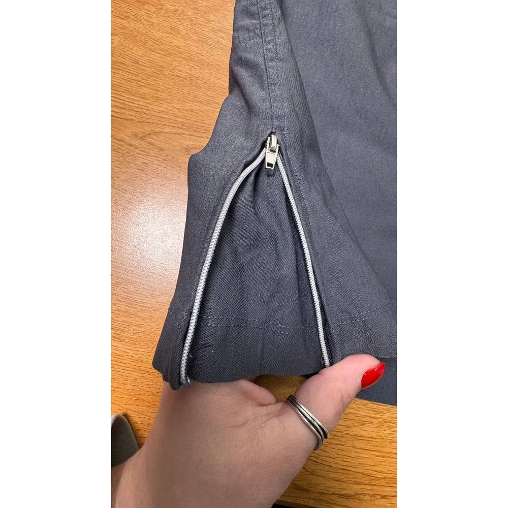Women's Golf Skort Size 12‎ Gray Athletic Zipper Pockets GG Blue